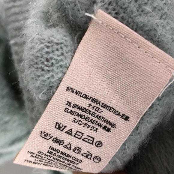 NWT FREE PEOPLE Princess V-Neck Sweater Mint #AU19 - Picture 7 of 8